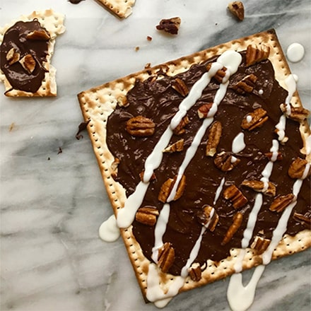 Chocolate Pecan Matzah Dannon Yogurt Recipe