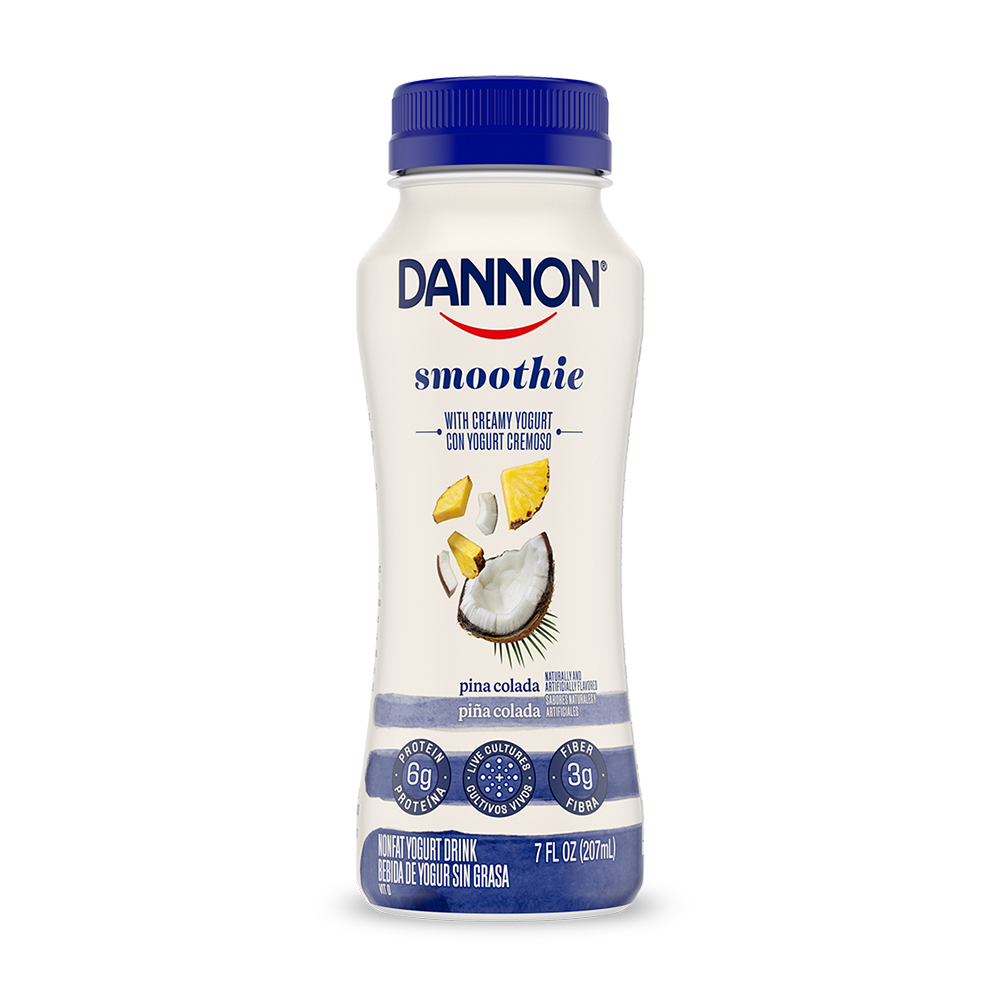 Dannon Pina Colada Nonfat Yogurt Smoothie Drink
