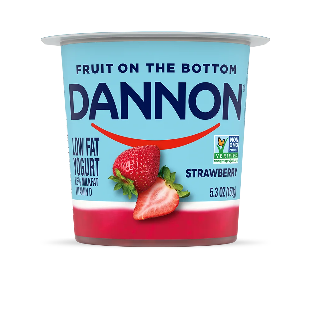 Fruit On The Bottom Strawberry Yogurt | Dannon Yogurt