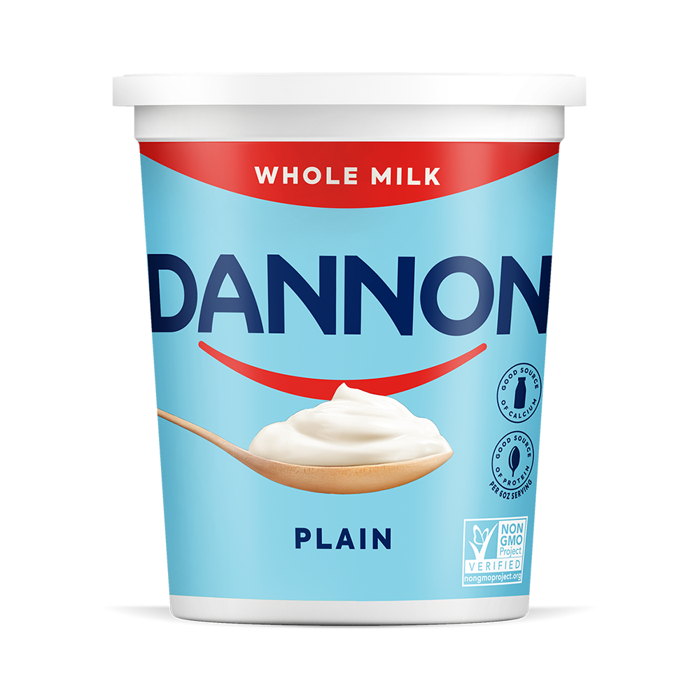 Dannon plain whole milk yogurt 32oz 