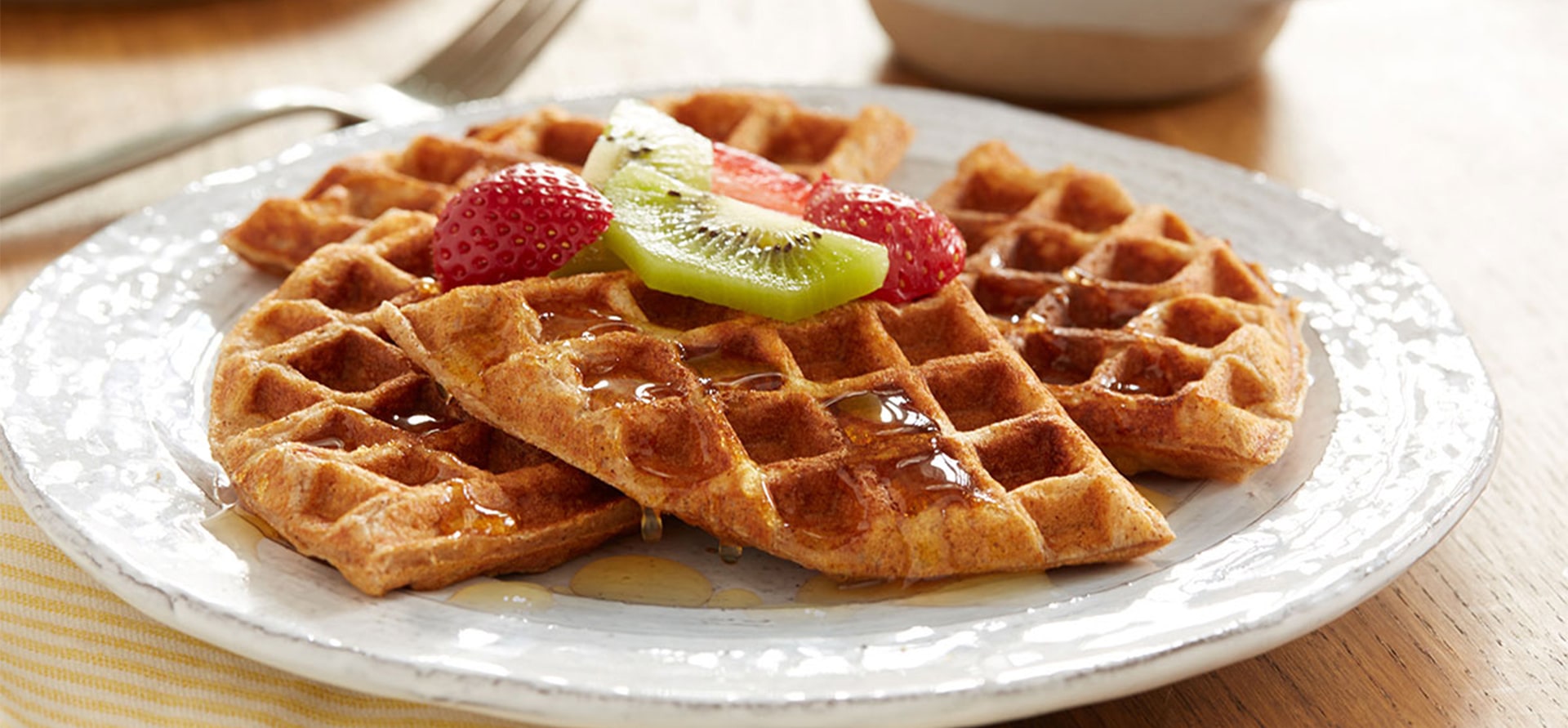 Honey Cinnamon Waffles Dannon Yogurt Recipe