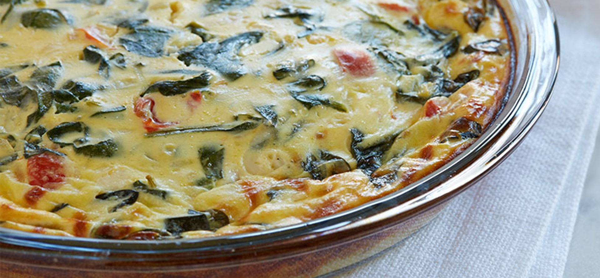 Spinach Quiche Yogurt Recipe | Dannon Yogurt