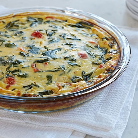 Spinach Quiche Dannon Yogurt Recipe